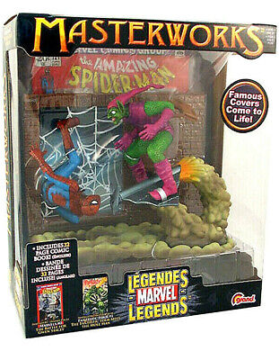 ToyBiz Marvel Legends Masterworks Spiderman Vs Vert Bouffon PVC Figurine 16cm Toy Biz 