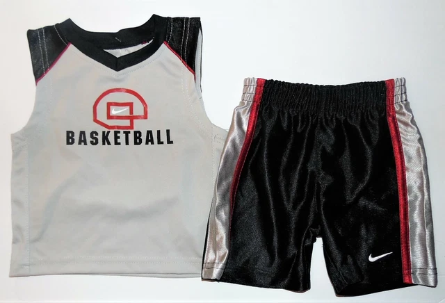 Nike Infant Boy 2pc Shorts and Muscle Shirt Set Basketball Size 12 Months NWT