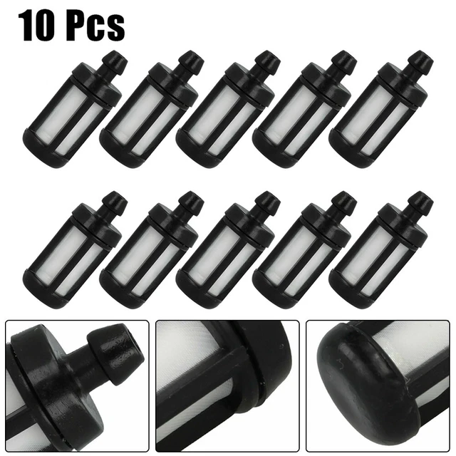 Kit Filtres à Carburant 1/4” + Tuyau 5 Pieds + Pinces – Compatible Tondeuse, Scooter, Moto, Générale - 2