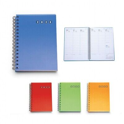 Agenda Settimanale Orizzontale+Taccuino 2023 con Elastico-12x18cm-Nero Agenda Legami 