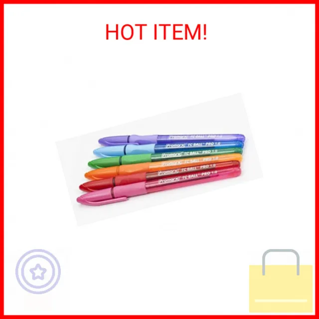 New ! 2 X 4PK Promarx Gel Roller Pens Secondary Colors 1.0 mm Bold Stick  Pens