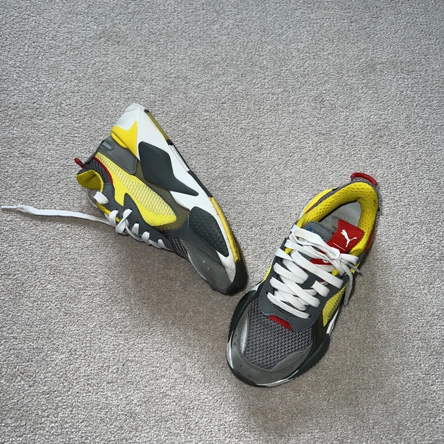 PUMA RS X TRANSFORMERS Bumblebee JR Youth UK 6 EU 39 Cyber Yellow