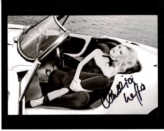 CLAUDIA SCHIFFER signed autographed ALFA ROMEO 8x10 photo