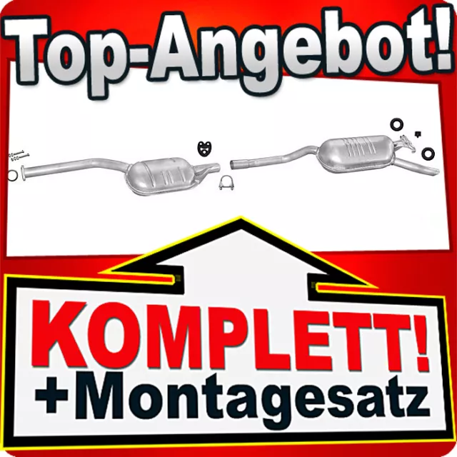 Auspuff für MERCEDES (W124) 200 200E 200D 230E 250D Stufenheck Auspuffanlage