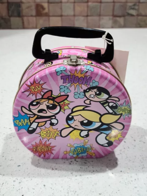The Powerpuff Girls x Truly Beauty Pink Metal Lunch Box NEW Lunchbox Power  Puff