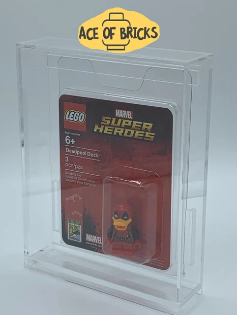 Acrylic Display Case for LEGO SDCC San Diego Comic Con Minifigures in Clamshell