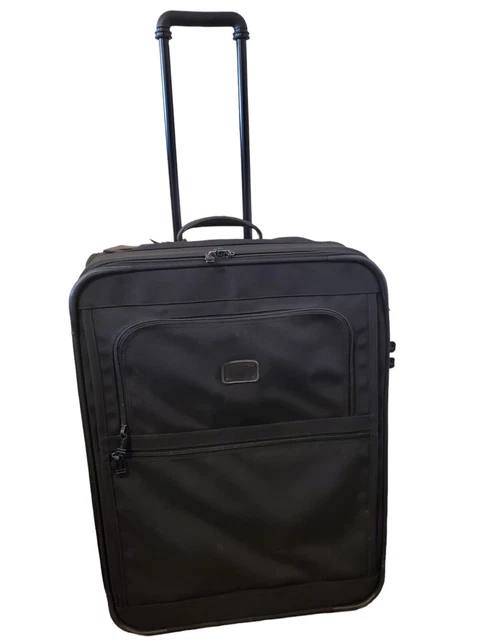 TUMI Alpha Black Expandable Wheeled Medium Trip 26" Suitcase 2283D3 Luggage