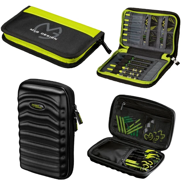 WINMAU  Michael Van Gerwen, MvG Darts Cases Black&Green Premium Zipped Wallets