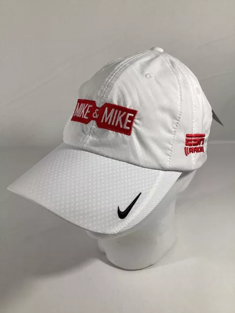 NIKE GOLF ESPN Radio Mike And Mike White Hat Cap Adjustable OSFM NWT