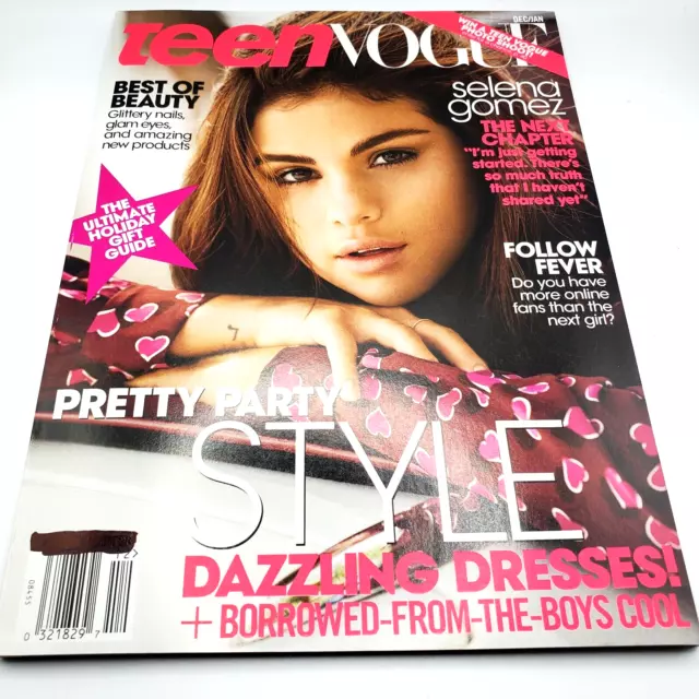 Teen Vogue Magazine Dec/Jan 2014 Selena Gomez Pretty Party Style Like New