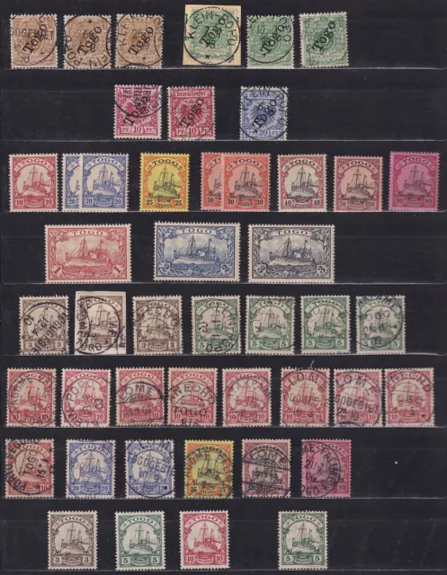 German Colonies/TOGO collection of 46 CLASSIC stamps / HIGH VALUE! / SHIPS