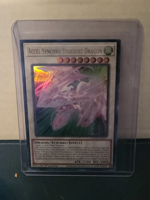 Accel Synchro Stardust Dragon 1st Edition Ultra Rare MAZE-EN019 Yu-Gi-Oh!