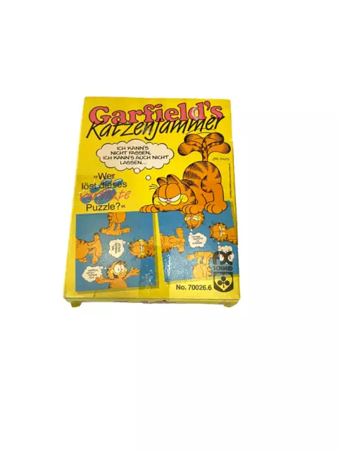✅Garfields Katzenjammer Das verflixte Legespiel 1978 komplett Gesellschaftsspiel