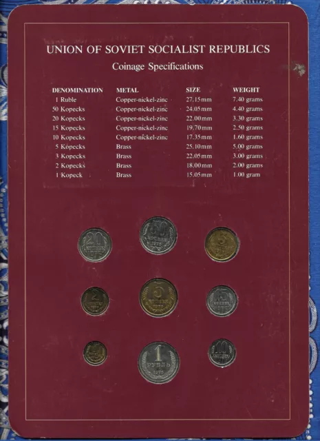 Coin Sets of All Nations USSR Russia All 1976 20 Kopeck UNC Cat -$600+ 2