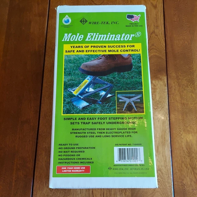 Wire-tek Mole Eliminator Easy-Set Mole Trap Made in USA