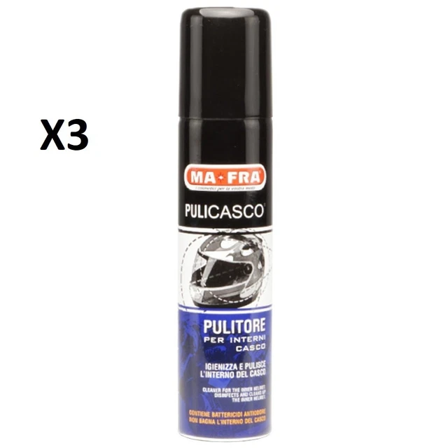 3 x PULICASCO 75ml MAFRA H0117 - PULITORE PER INTERNI CASCO IGIENIZZA E PULISCE
