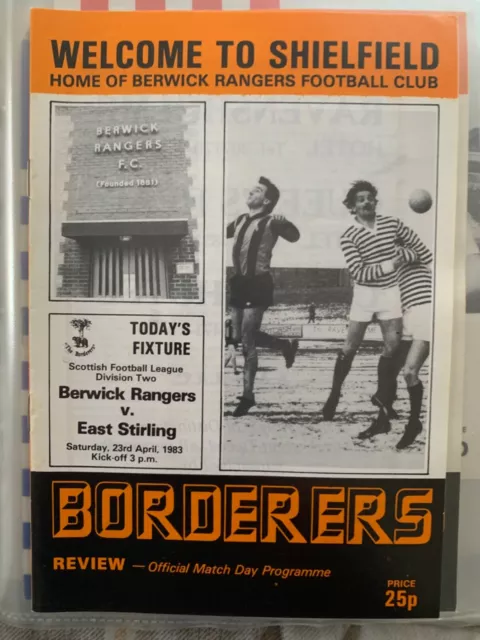 Berwick Rangers v East Stirling 1983