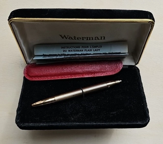 Stylo Roller Waterman Man 200 Rhapsody Rouge Minéral - Neuf Ancien Stock, étui D'origine