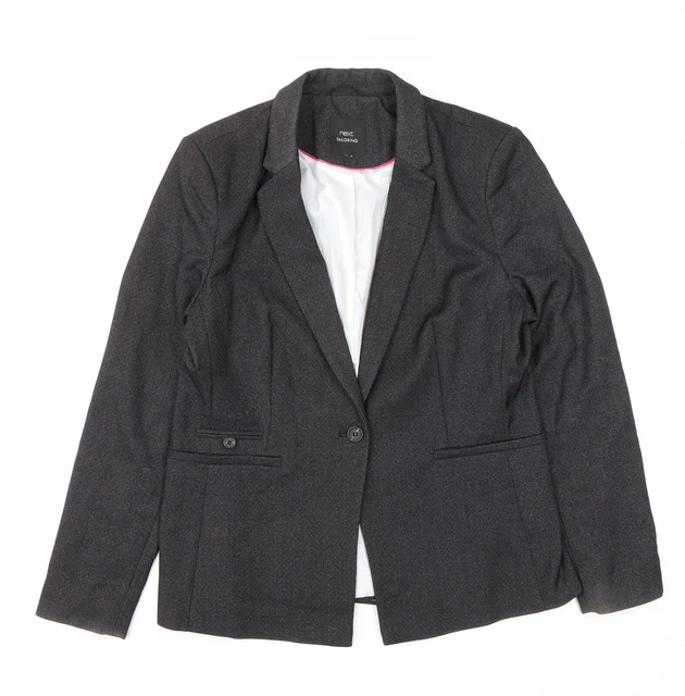 Blazer da donna grigio poliestere NEXT taglia 14