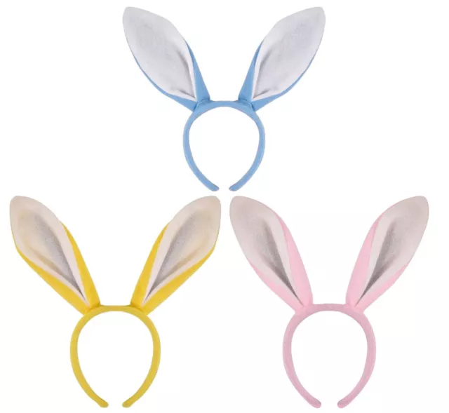Brown Rabbit Ears Hare Headband Fancy Dress Costume Accessory Easter Bunny