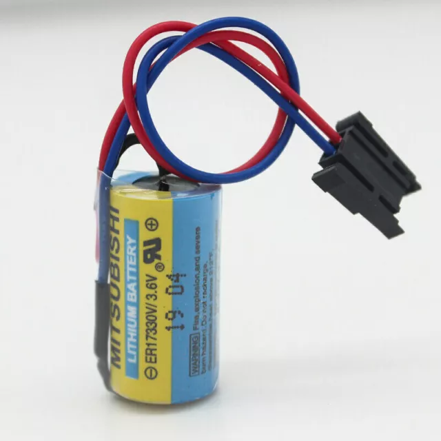 30Pcs ER17330V 3.6V 1700mAh PLC Battery w Plug for A6BAT FANUC CNC System