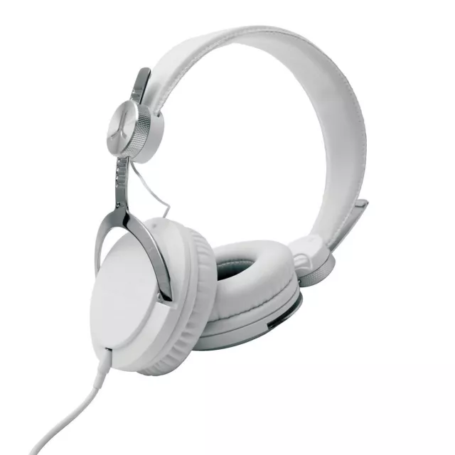 WeSC Bass DJ Unisex Headphones with Microphone White/Silver One Size NIB