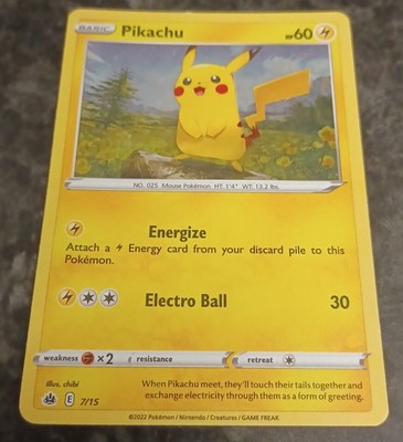 holo mcdonalds pikachu card