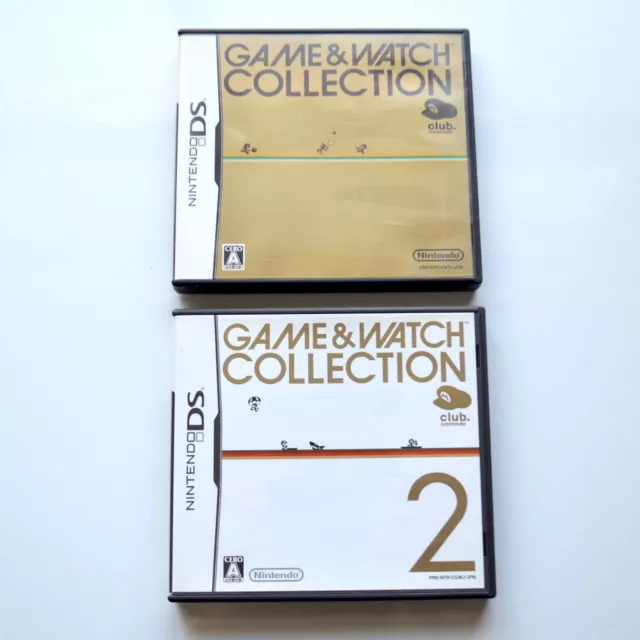 Game and Watch Collection 1 and 2 Set Nintendo DS Club Nintendo Japan