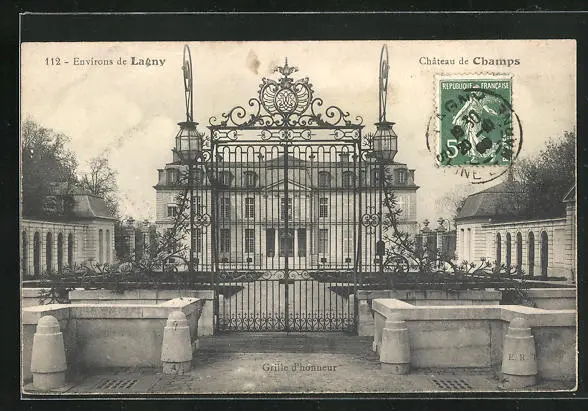CPA Lagny, Chateau de Champs 1909