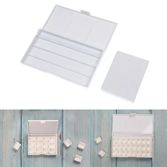 12/24Grid Watercolor Palette Empty Palette Painting Paint Tray for Acrylic P.YB
