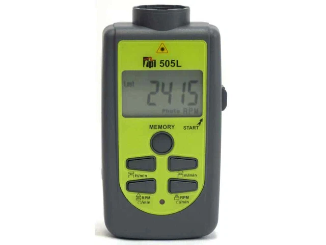 TPI 505L Digital Laser/Contact Hand Tachometer