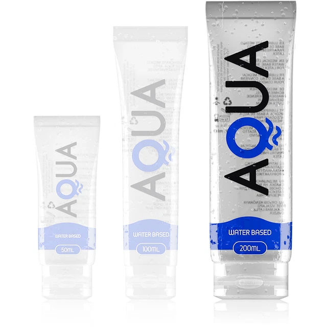 Aqua Quality Lubricante Base De Agua 200Ml Suave Y Sedoso, Sin Olor