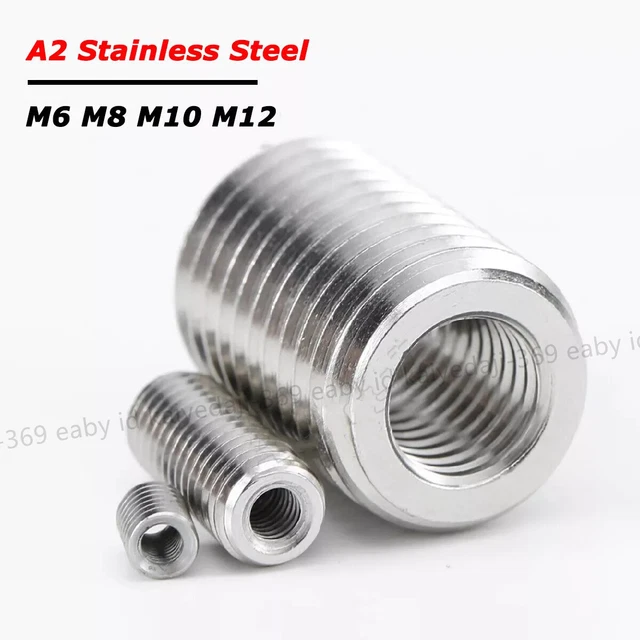 Gewinde-Adapter Reduzier-Adapter Aus Edelstahl A2/V2A – Für M4, M5, M6 Gewinde Gewinde-Adapter Reduzier-Adapter Aus Edelstahl A2/V2A – Für M4, M5, M6 Gewinde