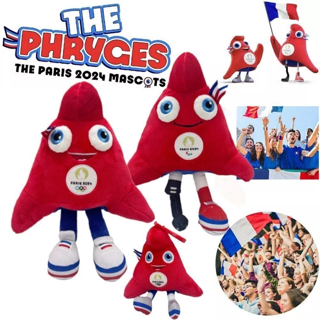 PARIS 2024 SUMMER Olympics The Olympic Phryge Mascot Plush Toy Kids