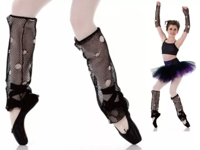 Lot of 6 Crank It Up MESH LEG WARMERS Child Only 1-CS, 1-6x7, 4-CM Dance Costume