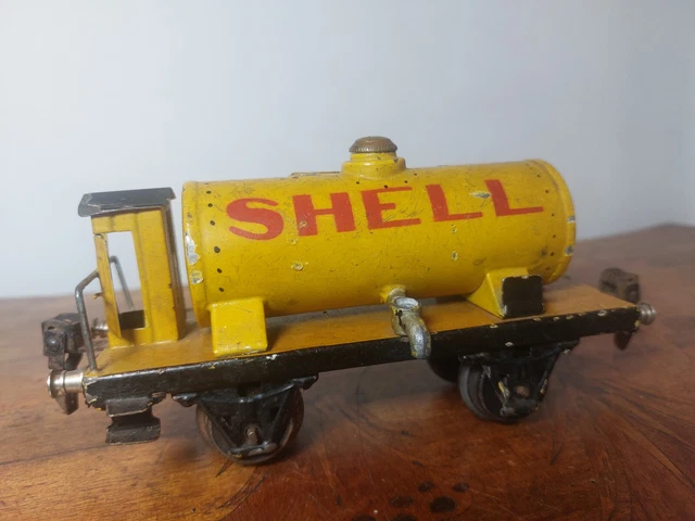 Wagon Citerne Bing Marklin Échelle O - Train Ancien 1920 - Acier Embouti Peint