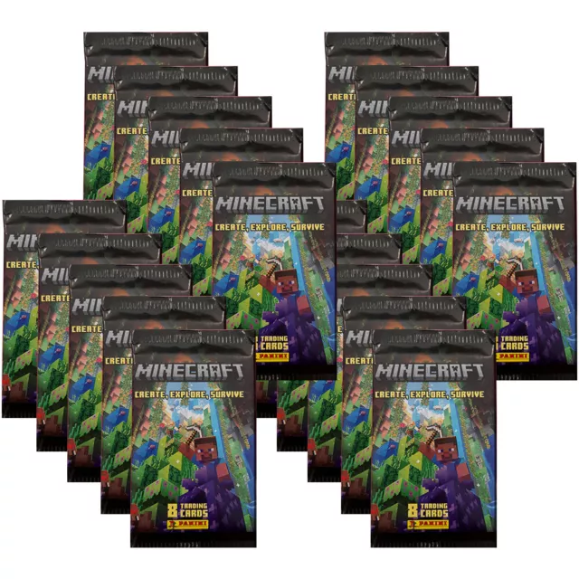 Minecraft - Create Explore Survive Serie 3 carte collezionabili - 20 booster