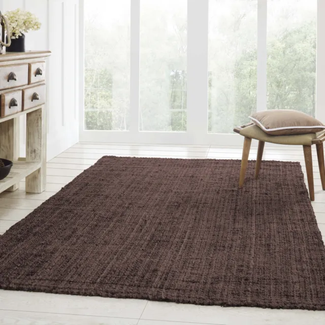 Kula Braided Jute Hand Woven Reversible Indoor Indoor Area Rug or Runner Rug