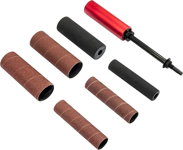 Tambor de lijado de goma lijadora de mano para taladro 4-1/2"" X 1-1/2"" y 4-1/2"" X 1" (R