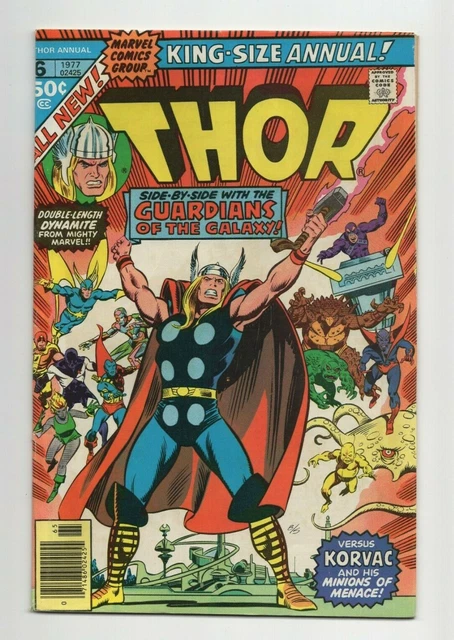 Thor Annual #6 5.0 (OW/W) VG/FN 2nd App. & Origin of Korvac Marvel Comics 1977