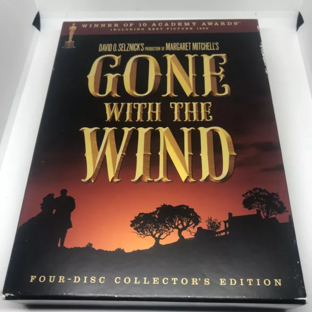 Gone With The Wind Four Disc Collector's Edition (DVD, 1939) Drama - VG