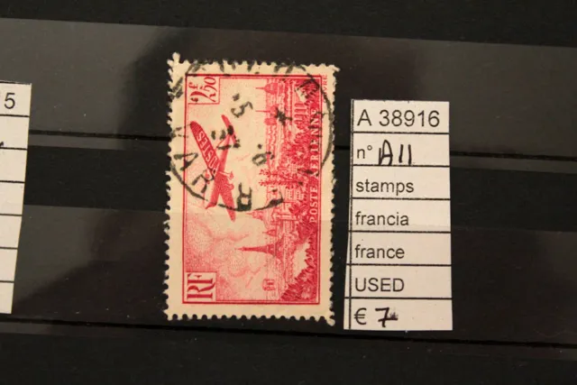 Stamps Francobolli Francia France Used N. A11 (A38916)