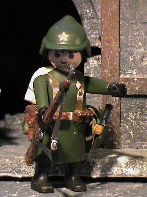PLAYMOBIL CUSTOM WW2 SOLDADO EJERCITO USA TANQUISTA SEGUNDA GUERRA