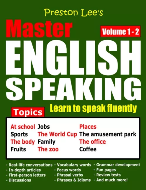 Matthew Preston Kevin  Preston Lee's Master English Speaking - Volume 1  (Poche)