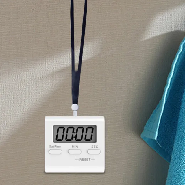 Reloj de cuenta regresiva de cocina fácil colgar ABS temporizador digital grande reloj cronómetro para dormir