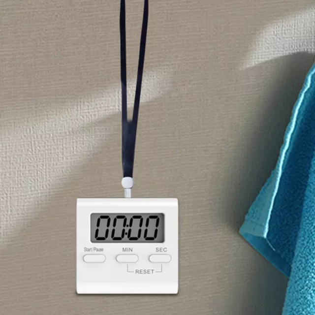 Reloj de cuenta regresiva de cocina fácil colgar ABS temporizador digital grande reloj cronómetro para dormir