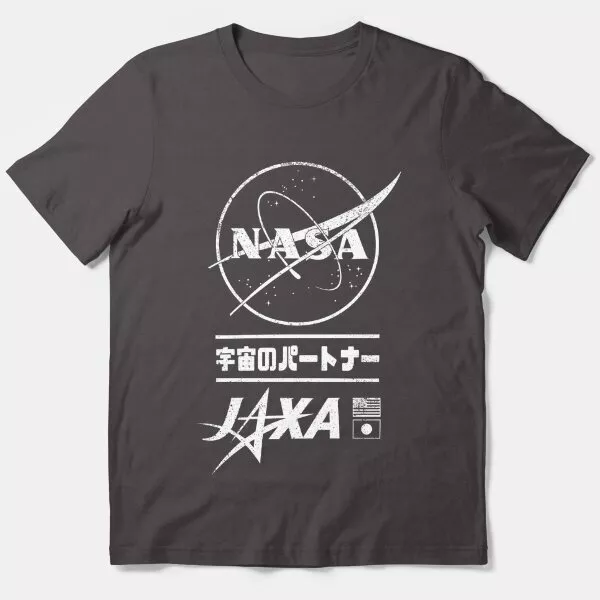 VINTAGE NASA JAXA Space partners 宇宙 の パ ー ト ナ ー (white) Essential T ...