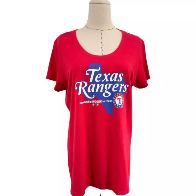 47 TEXAS RANGERS Baseball T-Shirt Womens SIze L Short Sleeve 2023 ...
