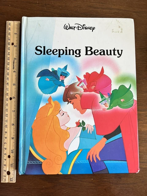 Walt Disney Sleeping Beauty Large Hardcover Book Vintage 1986 Twin Books Classic