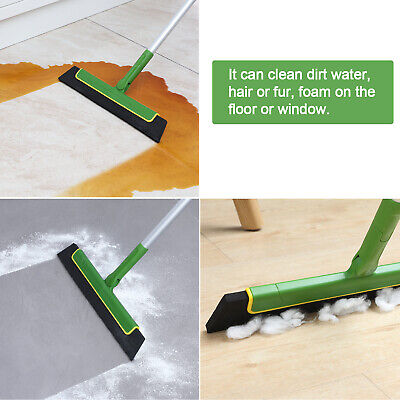 Floor Squeegee Wiper Brush Extendable Handle Window Cleaner Mop Broom Multicolor